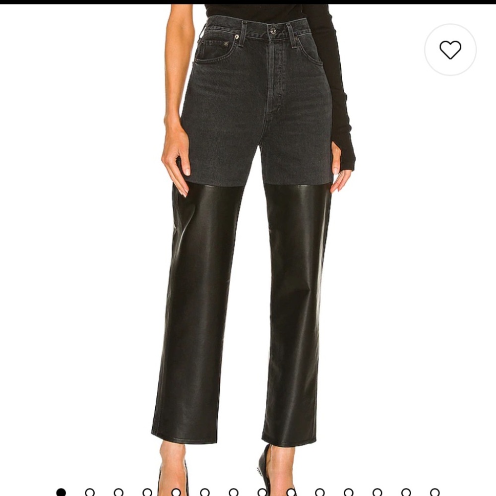 Agolde leather pants